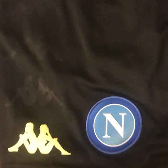 EUC Kappa Player Issue Napoli Training Shorts W Zippered Pockets - Picture 3 of 7